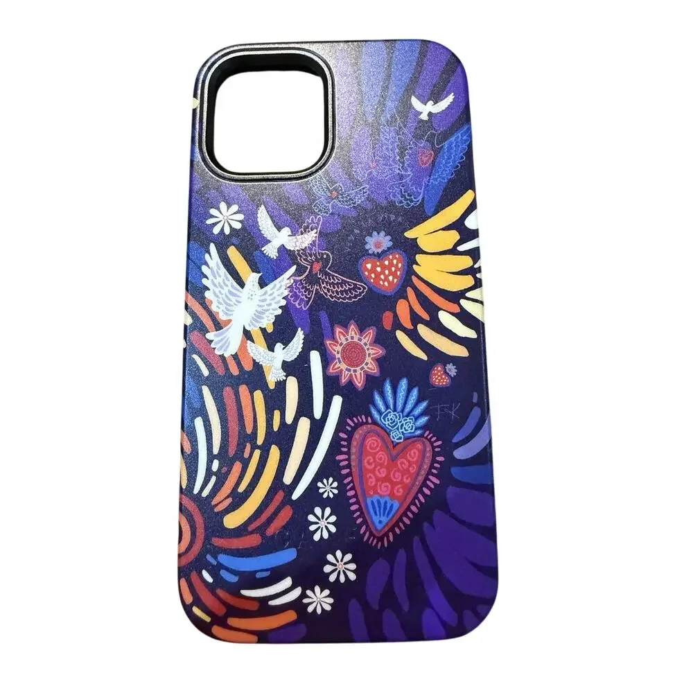 Casely iPhone 15 Case | Viva La Vida | Frida Kahlo Collage Heart Birds Sun